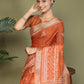 Shree Shyam Fashion Cotton Orange Saree