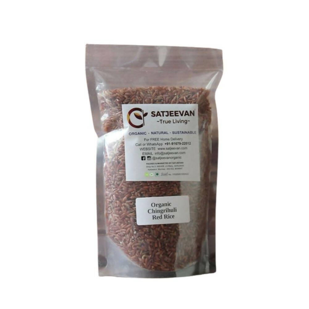 Satjeevan Organic Chingrihuli Red Rice - Swadesiicart