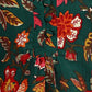 Aavyora Women's Green Floral Printed Flared Tunic