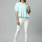 Ahalyaa Women Summer Blue Cotton Printed Tunic | Swadesiicart