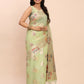 Shree Shyam Fashion Linen Cotton Light Green Saree