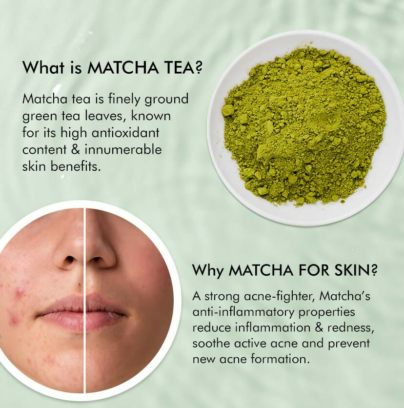 mCaffeine 2% Salicylic Acid Serum Clear Skin Acne Pads - Acne & Oil Control with Matcha Tea - Swadesiicart