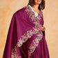 Vamsee Sundha Purple Tussar Silk Saree - Swadesiicart