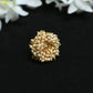 Mominos Fashion Gold-Polished with Pearls Ring | Swadesiicart