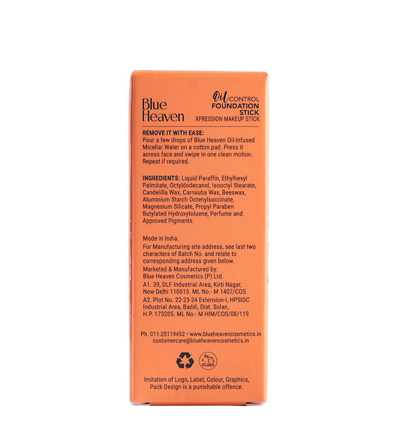 Blue Heaven Oil Control Foundation Stick Cream