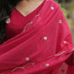 Jyoti Fashion Women's Pink Faux Blooming Embroidered Kurta with Trouser & Dupatta | Swadesiicart