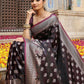 Shree Shyam Fashion Wine Silk Saree