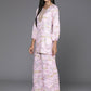 Ahalyaa Women's Traditional Wear Co-ods - Pink - Swadesiicart