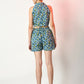 Myshka Women's Blue Printed Top With Shorts - Swadesiicart