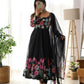 Joban Fashion Black Kurta Set Organza Sequin Embroidery Work - Swadesiicart