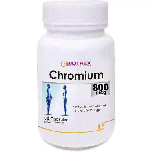 Biotrex Chromium 800 Mcg Veg Capsules | Swadesiicart
