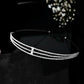 VOJ Silver Plated AD Stone Studded Hair Band | Swadesiicart