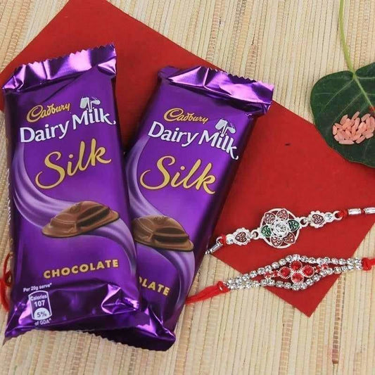 Rakshbandhan Special Rakhi with Dairy Milk silk chocolates | Swadesiicart