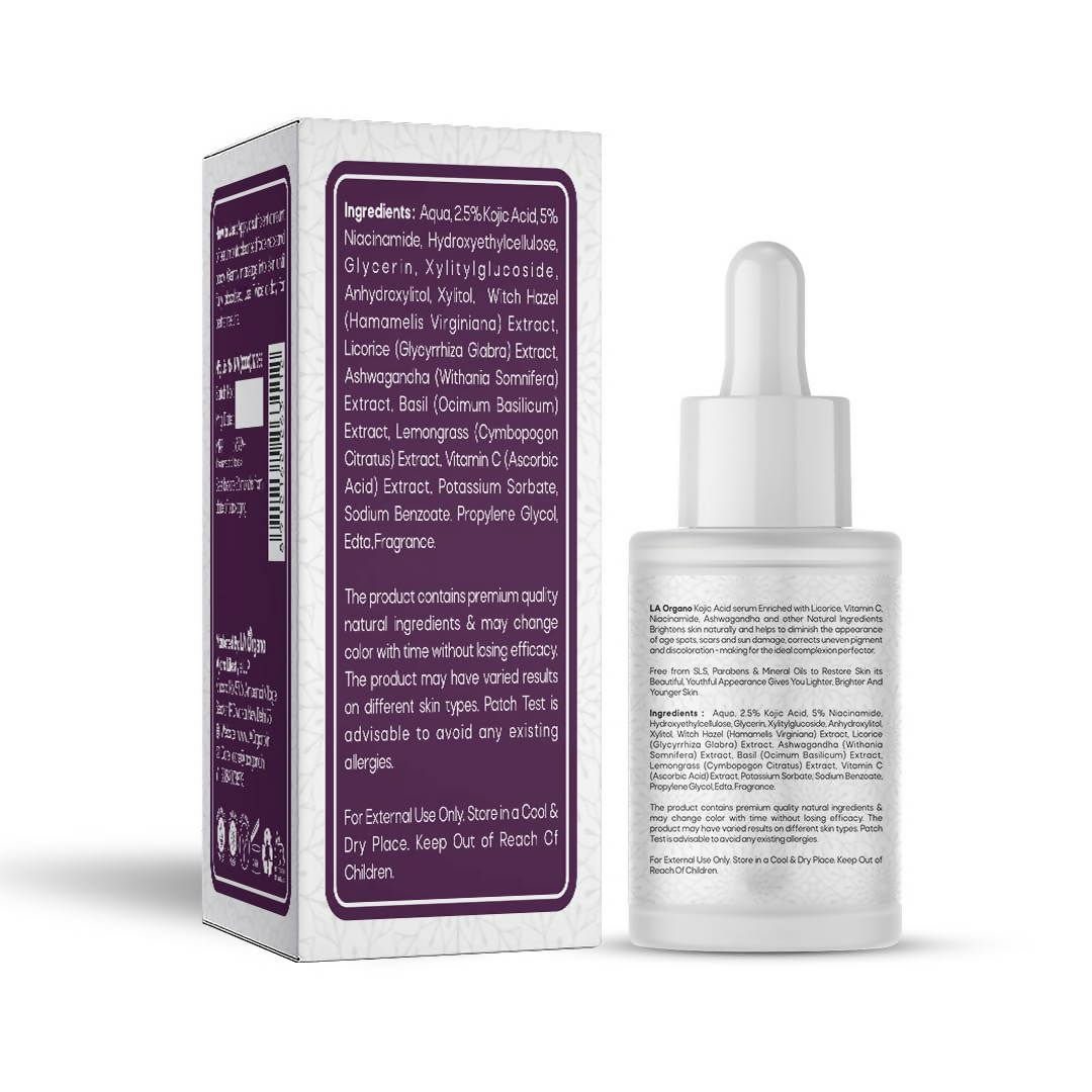 LA Organo 2.5% Kojic Acid Face Serum | Swadesiicart