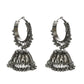 Mominos Fashion Johar Kamal Oxidised Black-Plated With Ghungroo Jhumkas - Mominos Fashion