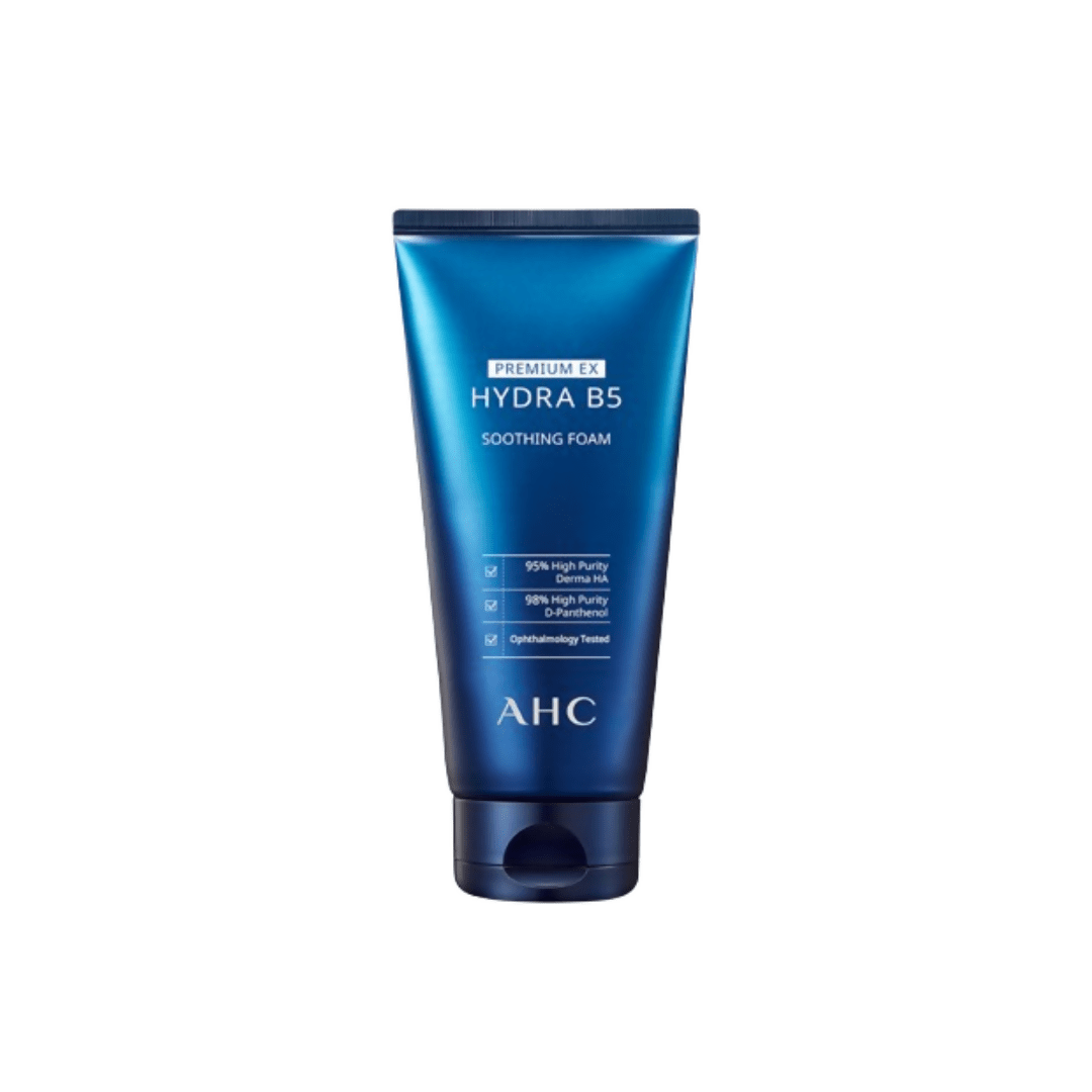 AHC Premium EX Hydra B5 Soothing Foam Face Cleanser - Korean skincare | Swadesiicart