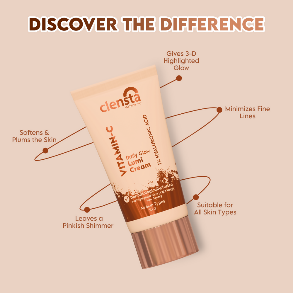 Clensta Vitamin C Daily Glow Lumi Cream | Swadesiicart