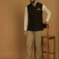Even Apparels Nehru Jacket With Welt Pockets - Brown | Swadesiicart