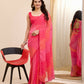 Gajri Georgette Designer Printed Ready To Wear Saree - Ibiza | Swadesiicart