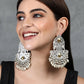 Joban Fashion Women Ghungroo Style Silver Tone Earrings | Swadesiicart