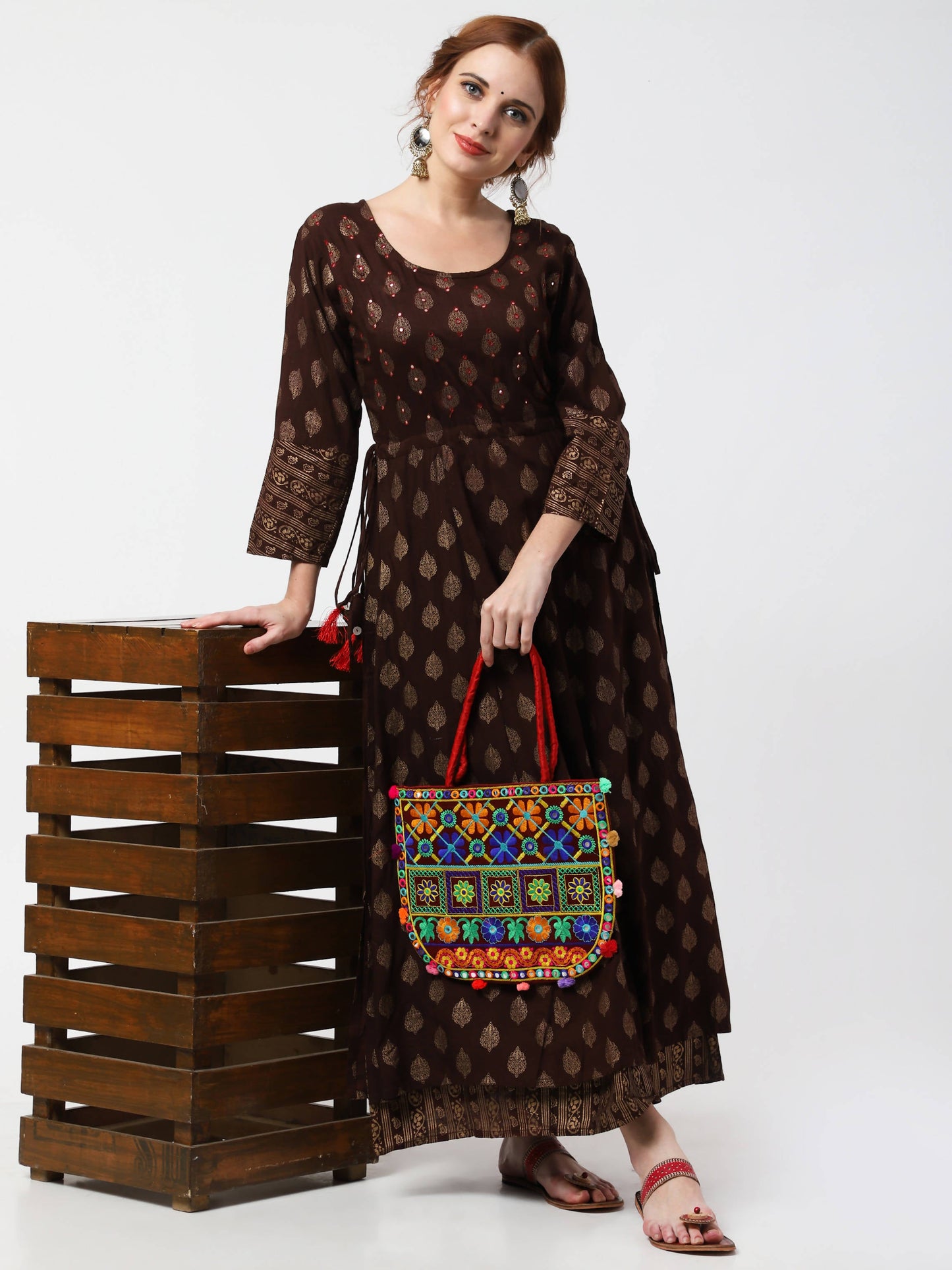 Cheera Double Layer Anarkali Dress - Cheera