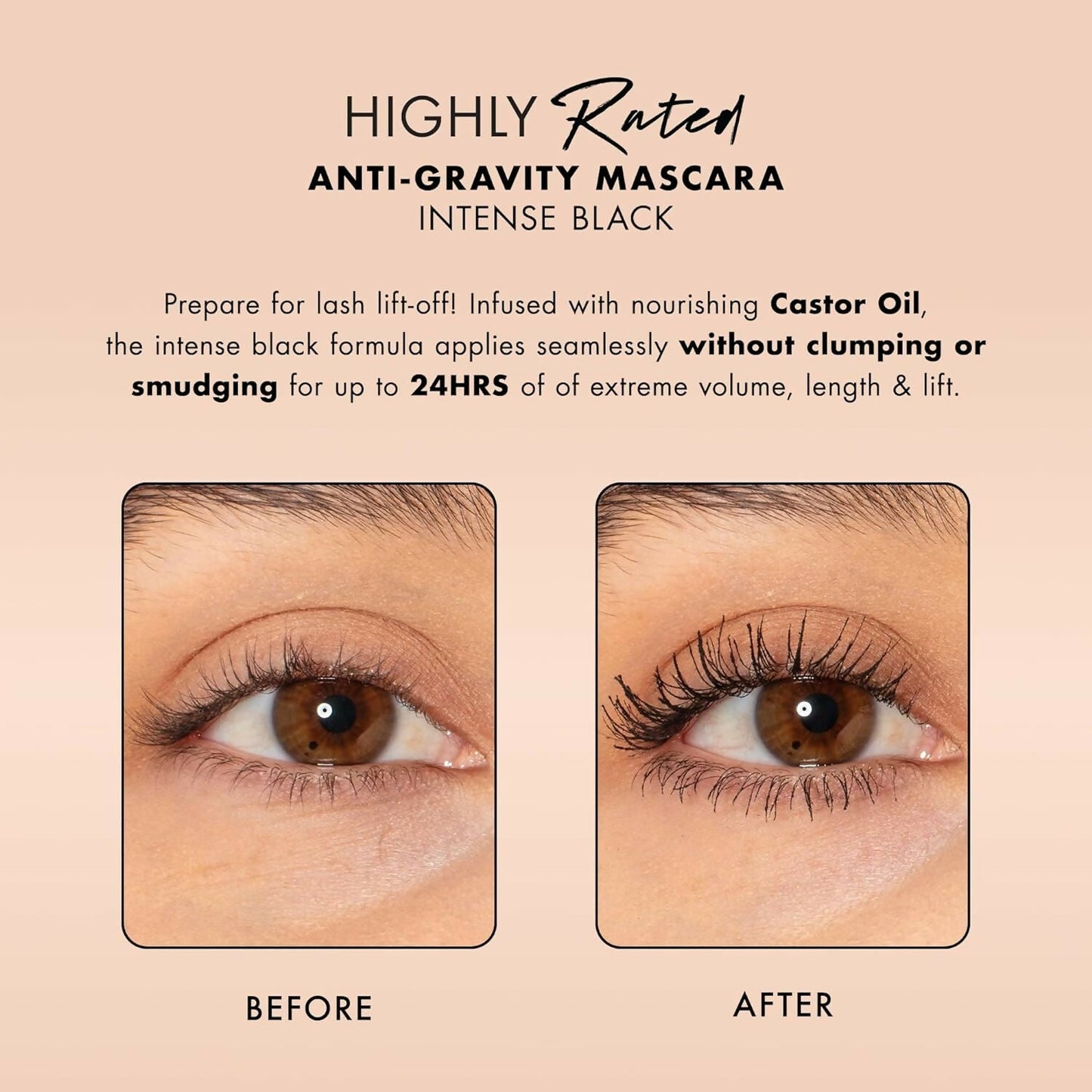 Milani Highly Rated Anti Gravity Mascara - Black | Swadesiicart
