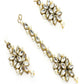 Mominos Fashion Johar Kamal Gold-Polished Brass Finish Kundan/Pearls Choker For Women (White) | Swadesiicart