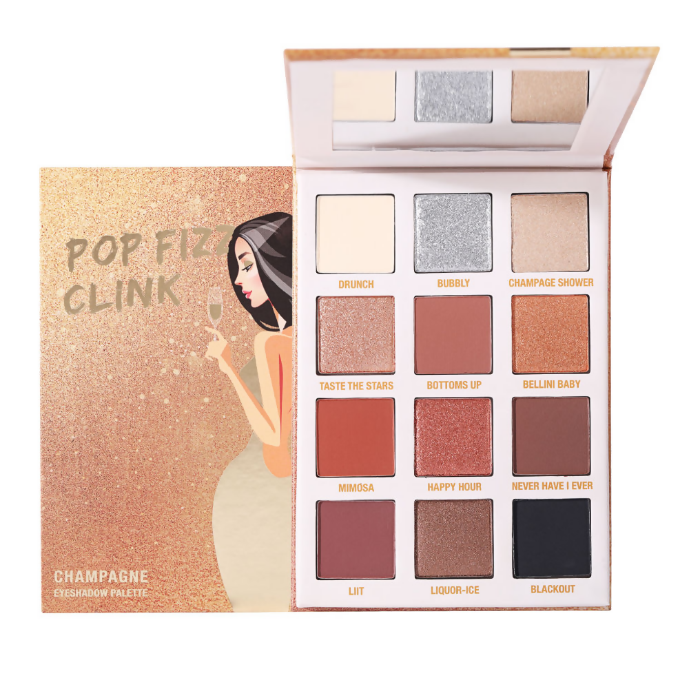 Typsy Beauty Pop Fizz Clink Champagne Eyeshadow Palette - Swadesiicart