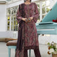Jyoti Fashion Women's Wine Velvet Digital Print with Resham Thread work Kurta with Trouser & Dupatta | Swadesiicart