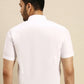 Ramraj Cotton Mens Half Sleeve Formal 100 % Cotton White Shirt | Swadesiicart