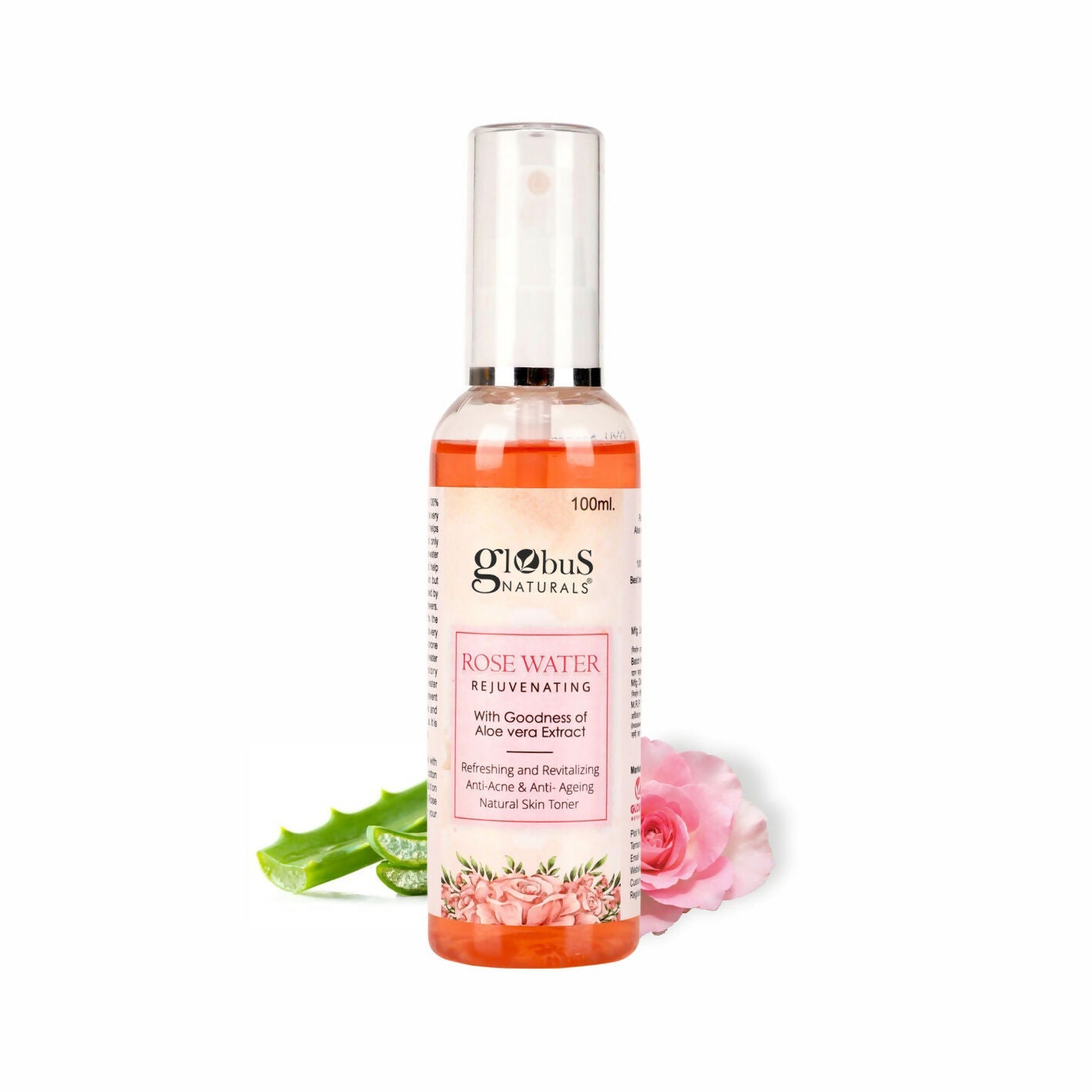 Globus Naturals Rose Toner | Swadesiicart