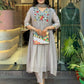 The52 Grey Women's Gorgeous Chinon Viscose Fabric Embroidered Work Straight Kurta Pant and Dupatta Set - Swadesiicart