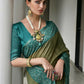 Vishnu Weaves Women's Rama Soft Tussar Silk Printed Saree with Blouse - Swadesiicart