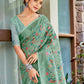 Shree Shyam Fashion Linen Sea Green Saree