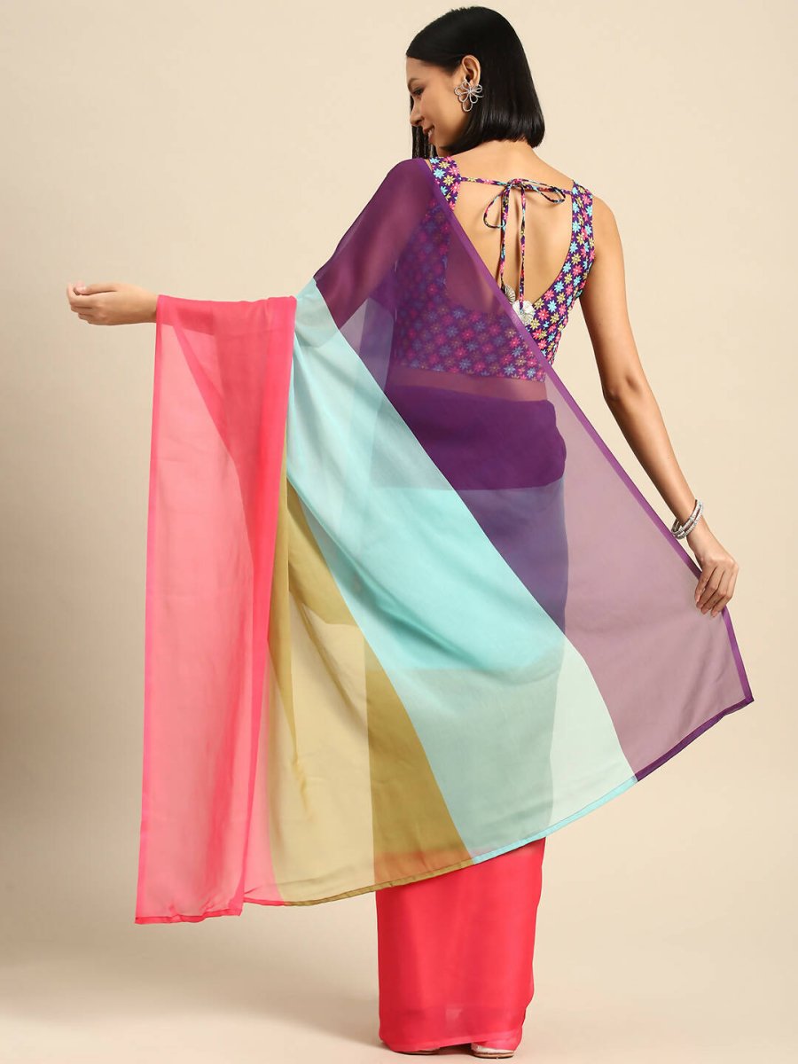 Ahalyaa Women's Traditional wear Saree - Blue | Swadesiicart