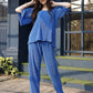 Blue Crush Plain Top with Matching Bottom - Eesha - Swadesiicart