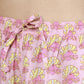 Breathables Women’S Loungewear Kaftan Co-Ord Set Cotton V-Neck In Quirky Pink Print