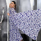 Aayaa Designer Printed Georgette Saree - Multi Color