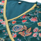 Ahalyaa Women Floral Printed Angrakha Kurta with Palazzos - Green Color | Swadesiicart