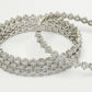 NVR Women's Set of 4 Silver-Plated CZ Stone-Studded Handcrafted Bangles - Swadesiicart