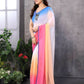 Partywear Designer Multi Georgette Fancy Saree - Satrangi | Swadesiicart