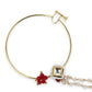 Gold-Polished White Red Kundan-Studded Pearl Beaded Nosepin - Ruby Raang | Swadesiicart