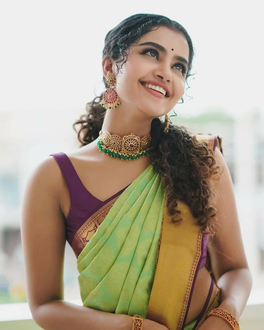 DEIANA'S Beautiful Designer Golden zari Soft Lichi Silk Saree - Pista - Swadesiicart