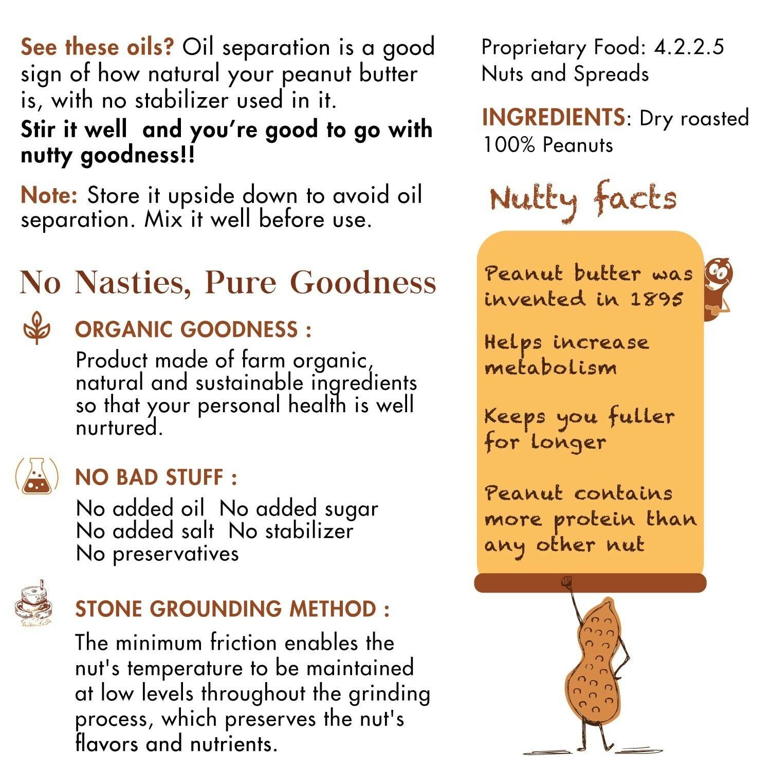 Sorich Organics All Natural Peanut Butter Crunchy - Swadesiicart