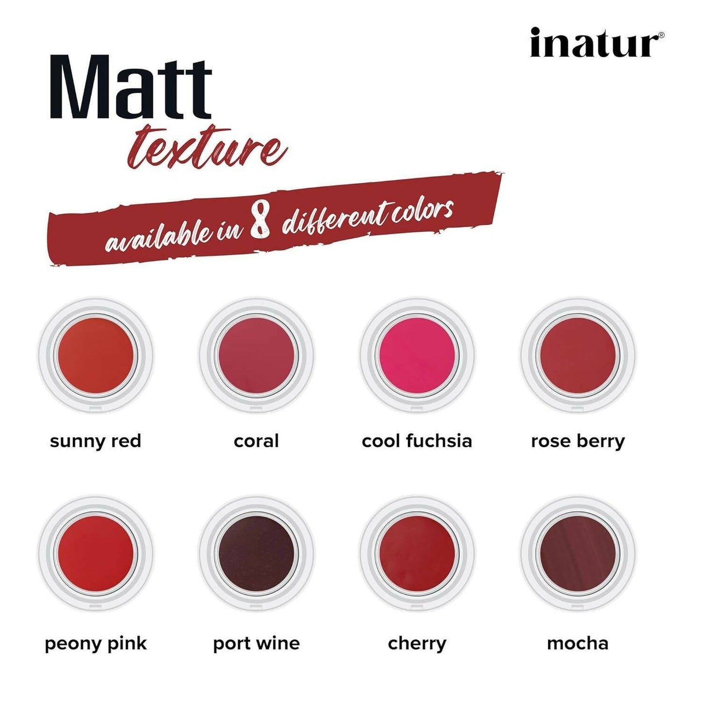 Inatur Lip and Cheek Tint Sunny Red - Swadesiicart