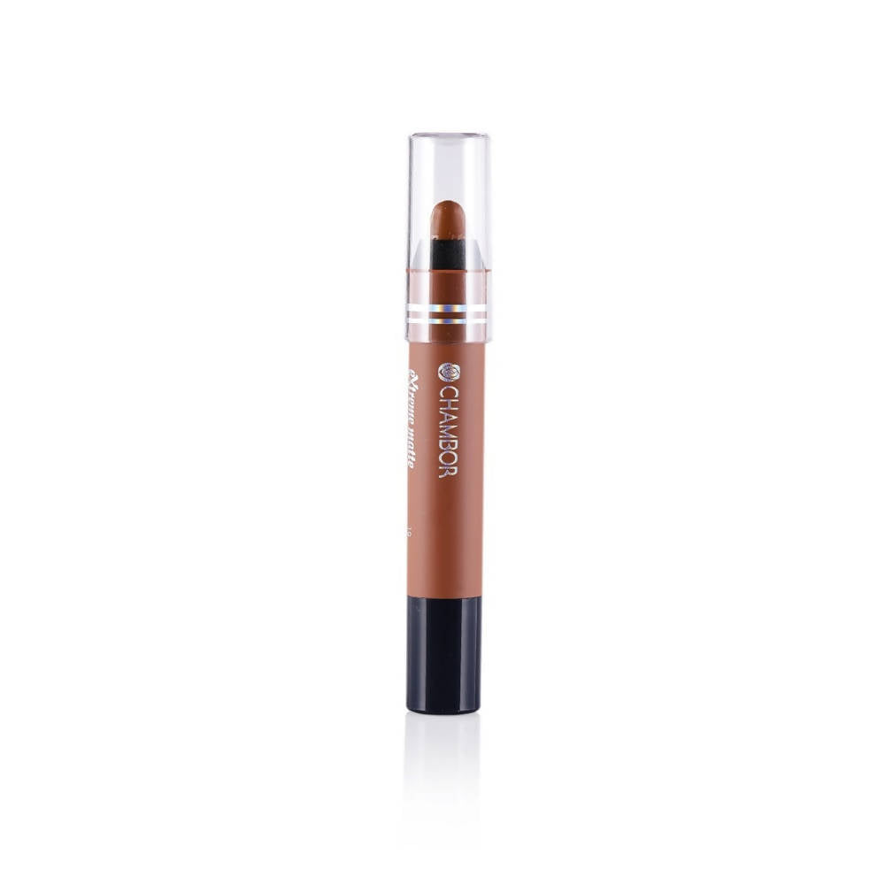 Chambor Saddle Brown 10 Extreme Matte Long Wear Lip Colour - Swadesiicart