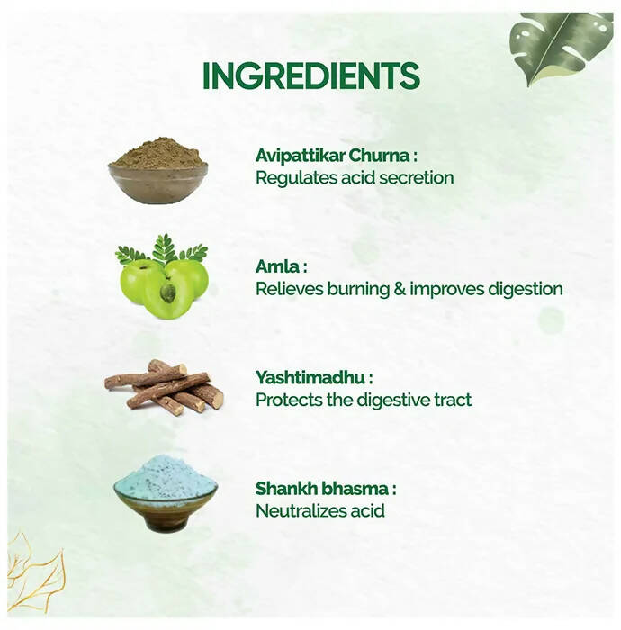 Dr. Vaidya's Acidity Relief Capsules | Swadesiicart