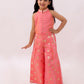 Lil Drama Mishti Peach Top and Pant Set For Girls | Swadesiicart