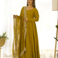 Joban Fashion Mehndi Kurta Set Chanderi Sequence Embroidery Work - Swadesiicart