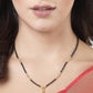 NVR Women Ethnic Gold-Polished Beaded Mangalsutra - NR Retail-NVR